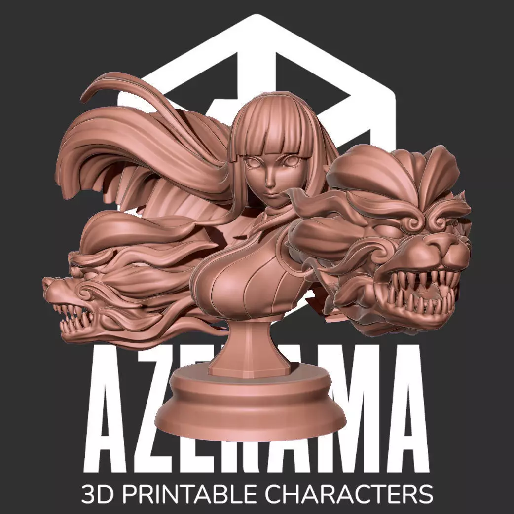HINATA BUST STL READY FOR 3D 3D print model_0