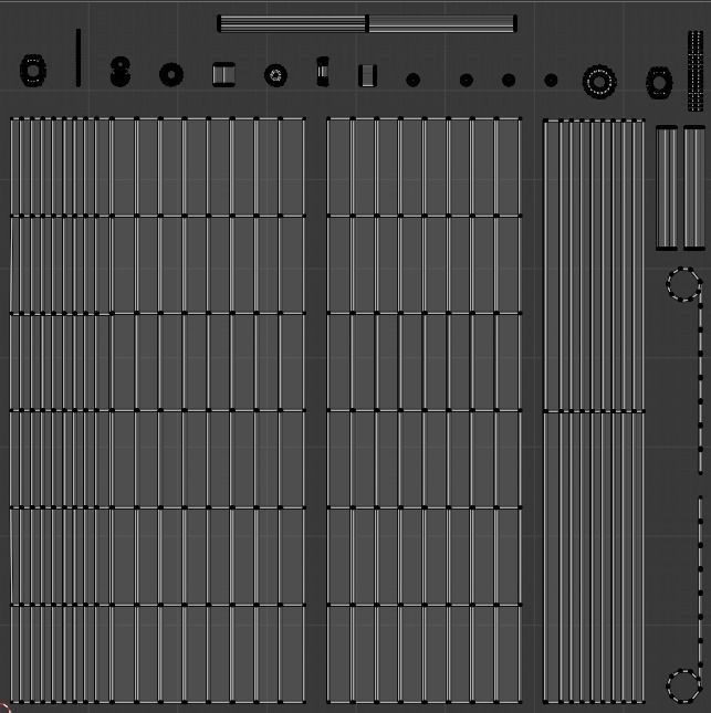 Roll Up Gate with Setbuild Options Low-poly 3D model_33