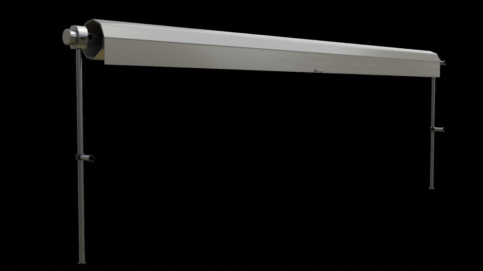 Roll Up Gate with Setbuild Options Low-poly 3D model_20