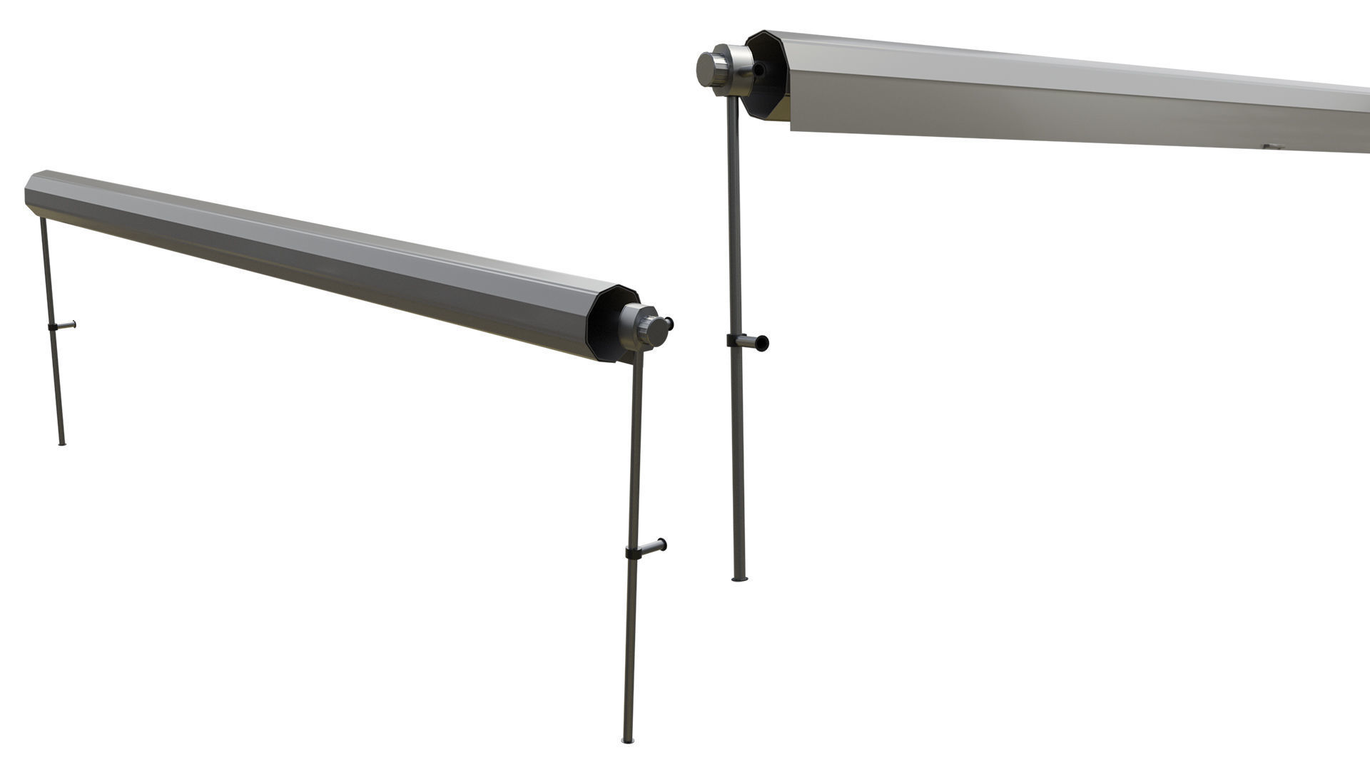 Roll Up Gate with Setbuild Options Low-poly 3D model_9