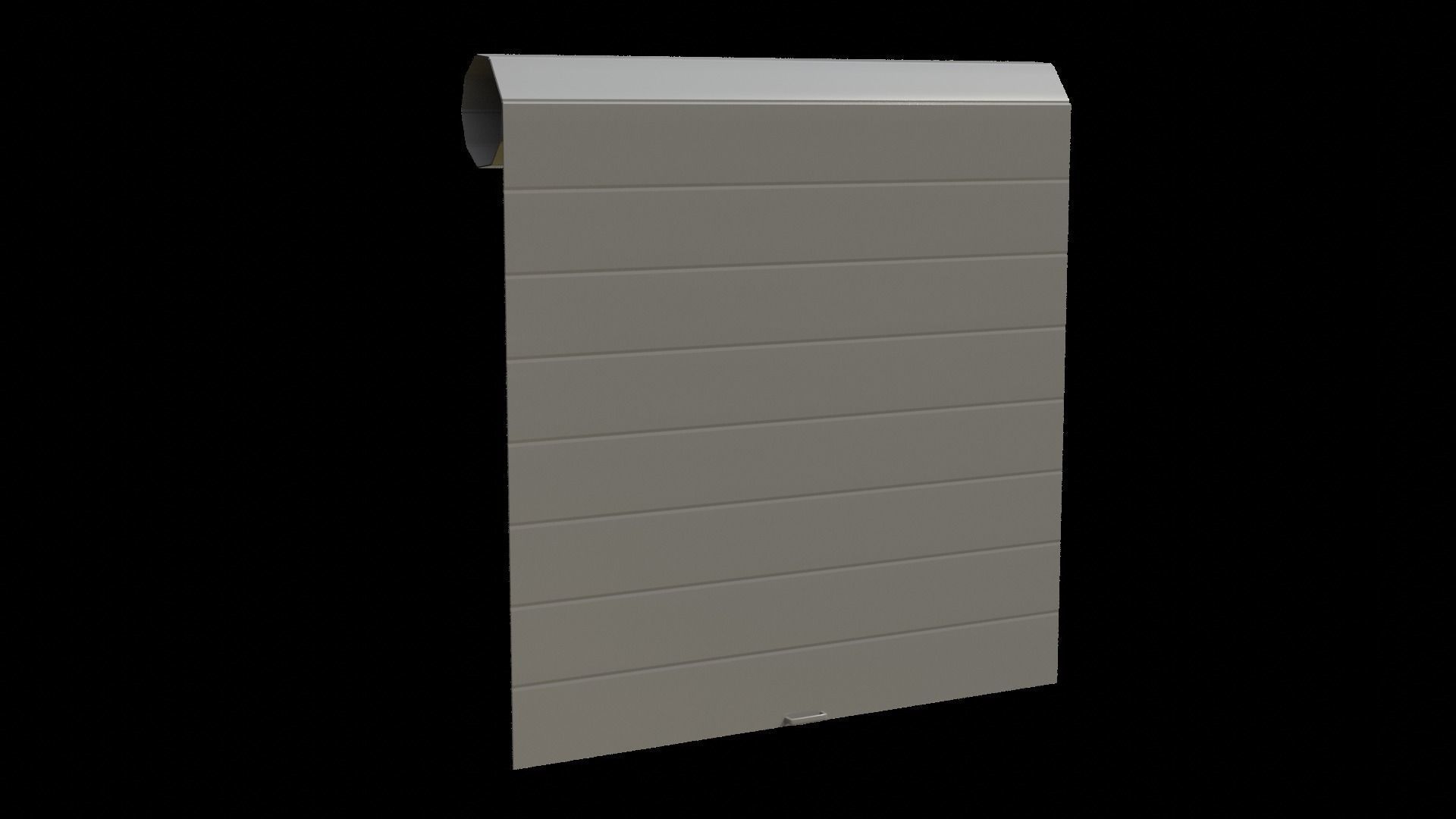 Roll Up Gate with Setbuild Options Low-poly 3D model_21