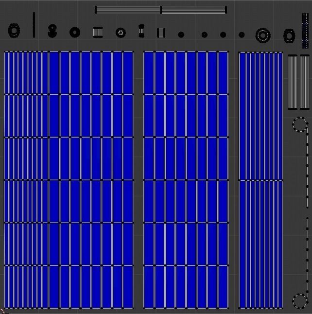 Roll Up Gate with Setbuild Options Low-poly 3D model_34