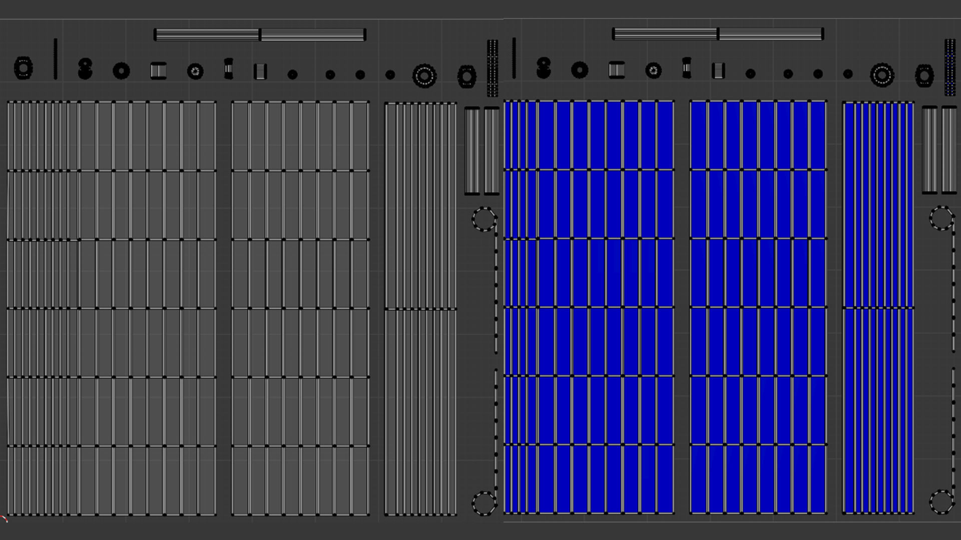 Roll Up Gate with Setbuild Options Low-poly 3D model_16