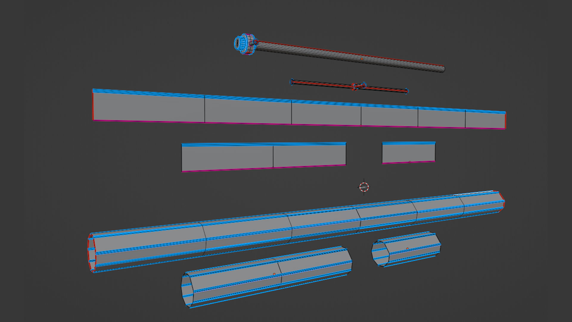 Roll Up Gate with Setbuild Options Low-poly 3D model_14