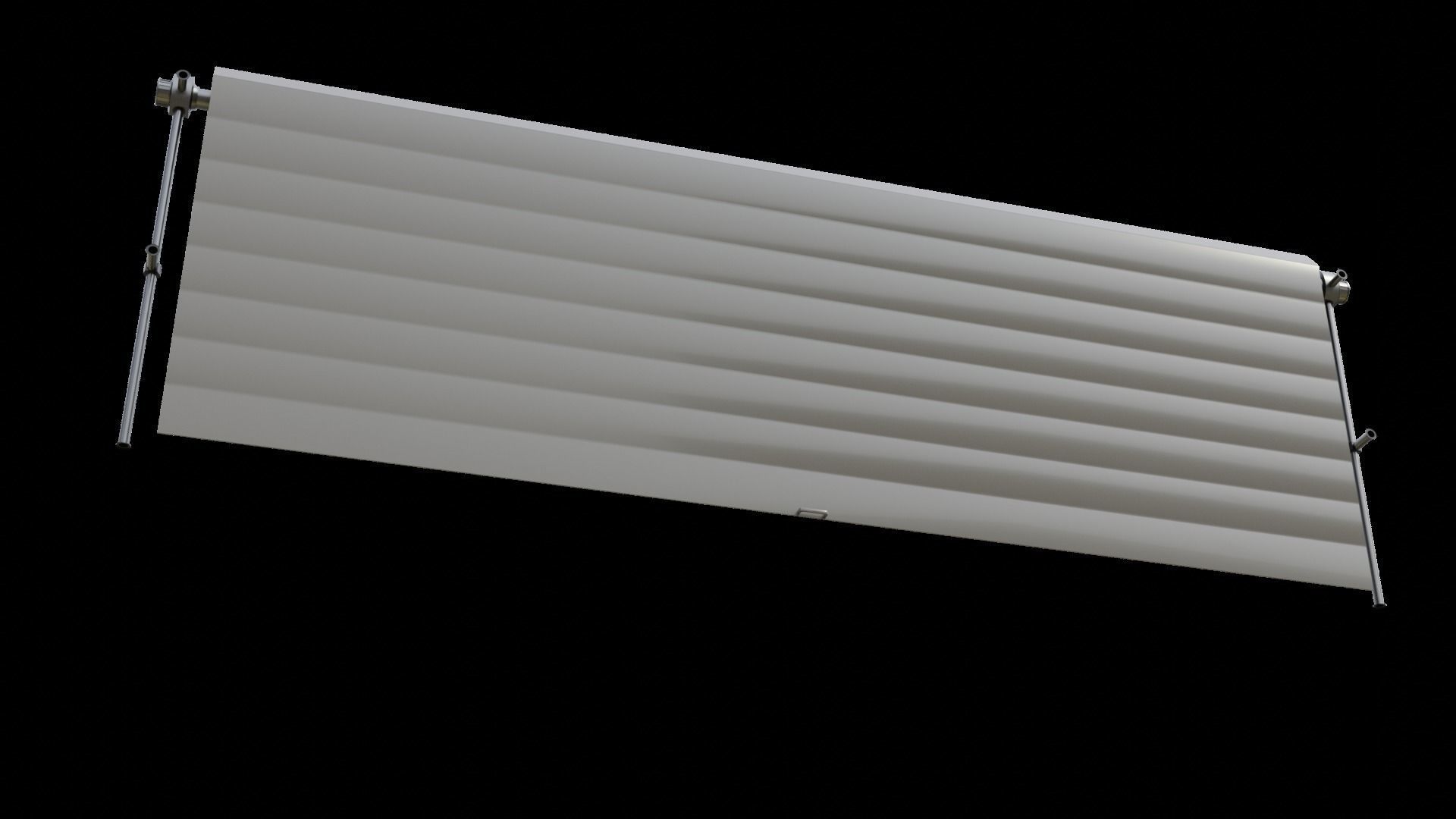 Roll Up Gate with Setbuild Options Low-poly 3D model_25