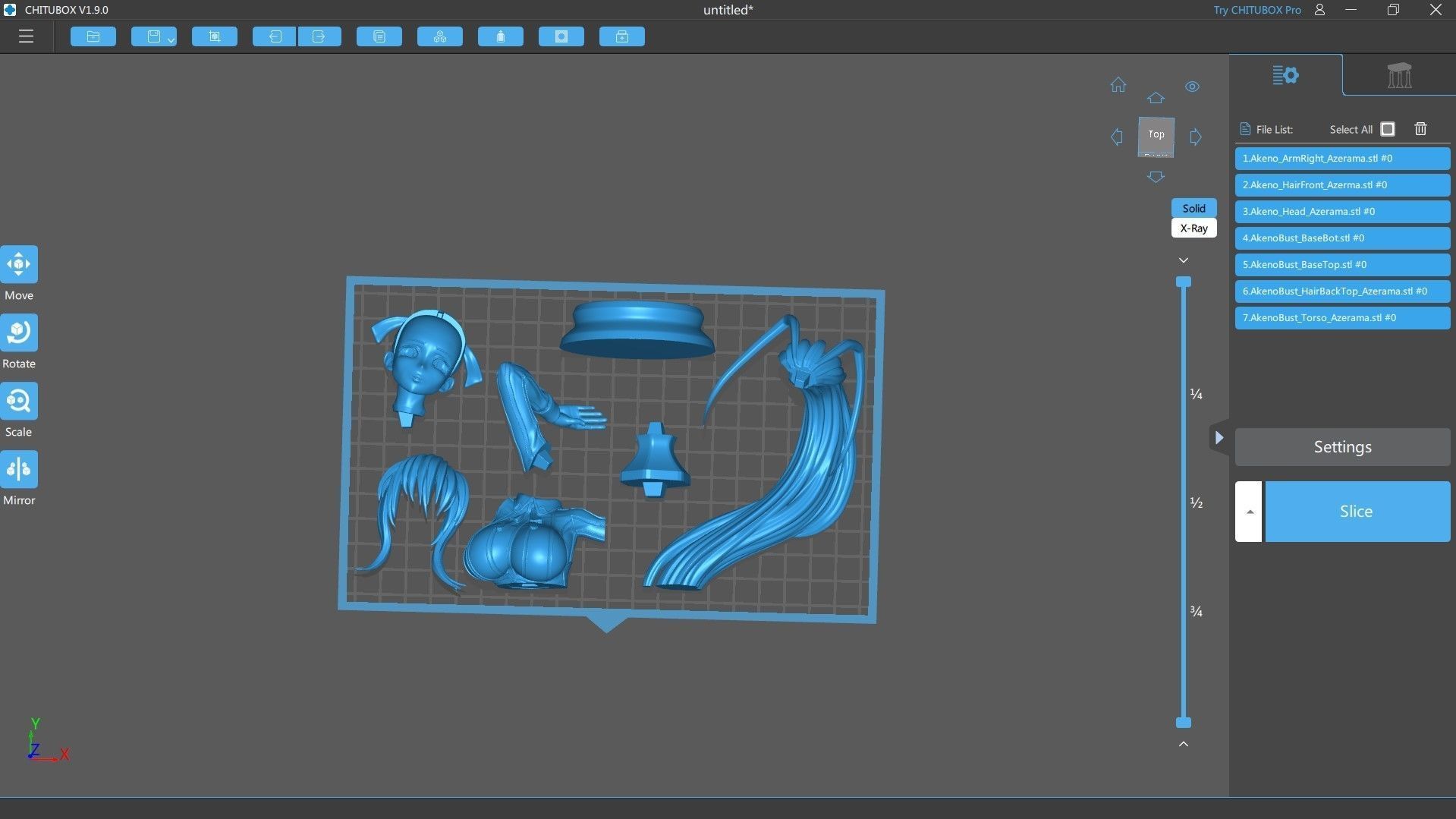 AKENO HIMEJIMA BUST FOR 3D PRINTING 3D print model_1