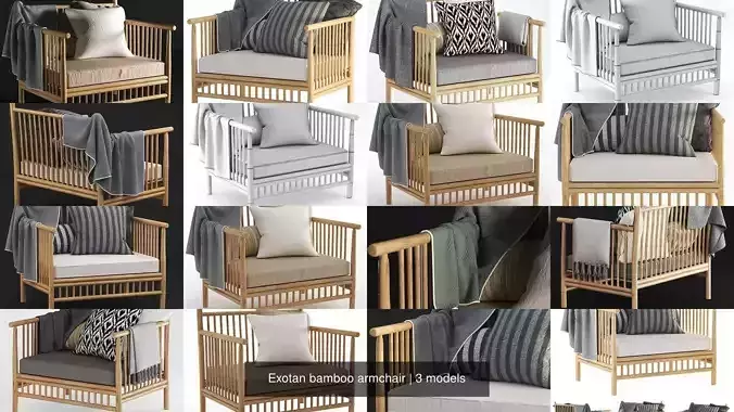 Exotan bamboo armchair