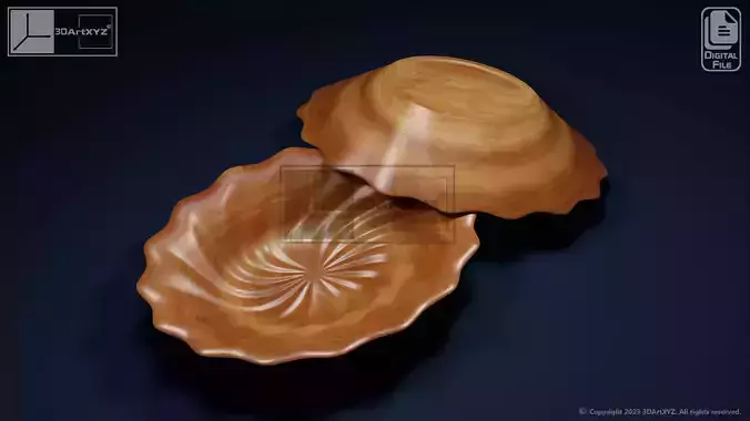 Oval Spiral Bowl - CNC Files for Wood