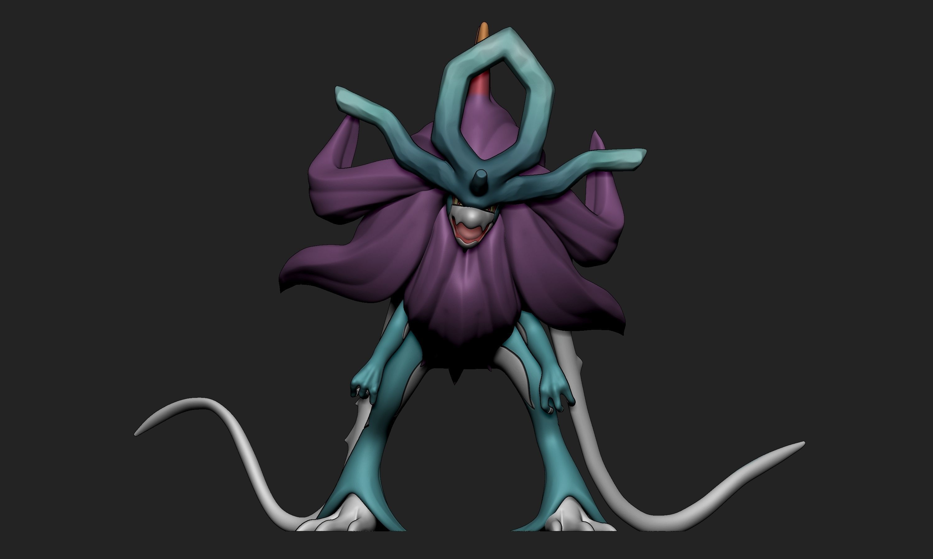 Pokemon - Walking Wake with 2 poses 3D print model_6