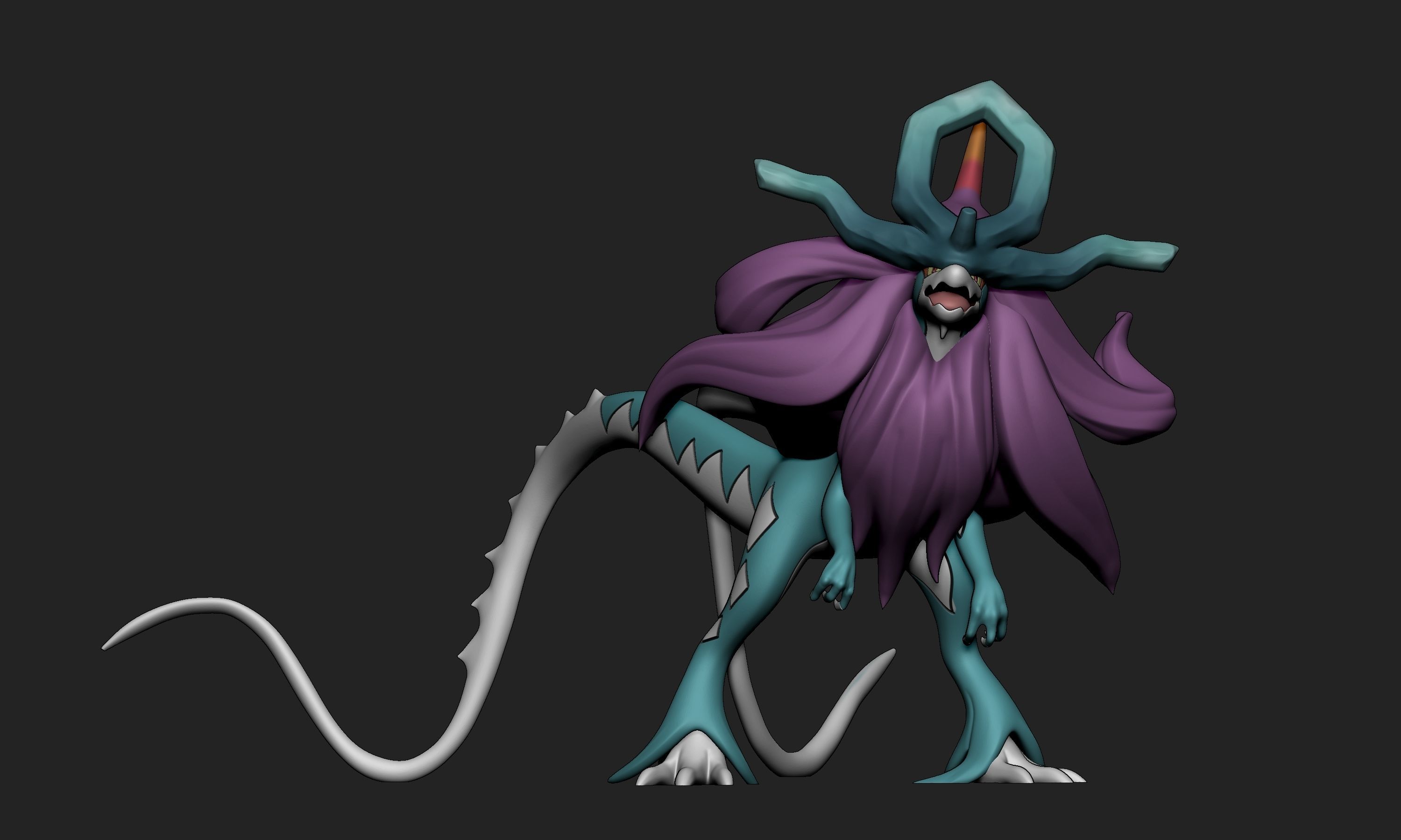 Pokemon - Walking Wake with 2 poses 3D print model_1