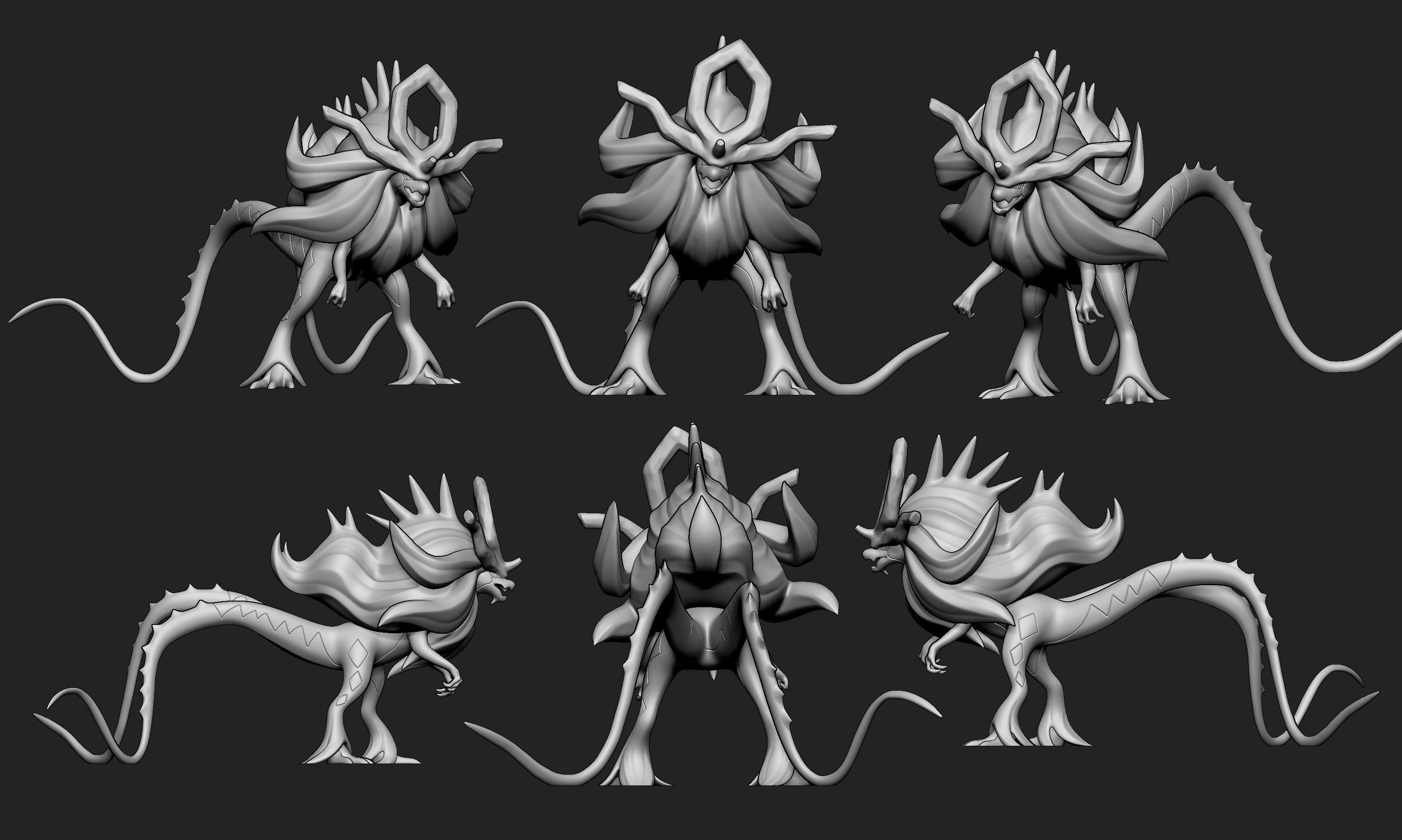 Pokemon - Walking Wake with 2 poses 3D print model_9