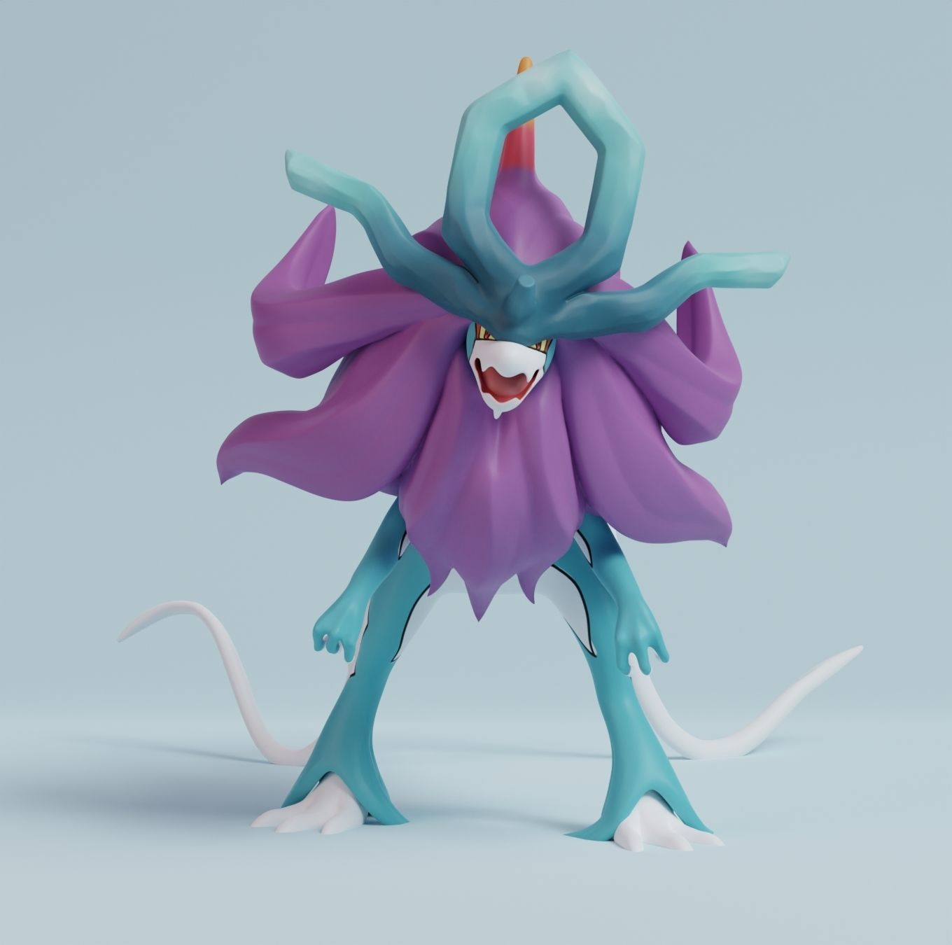 Pokemon - Walking Wake with 2 poses 3D print model_5