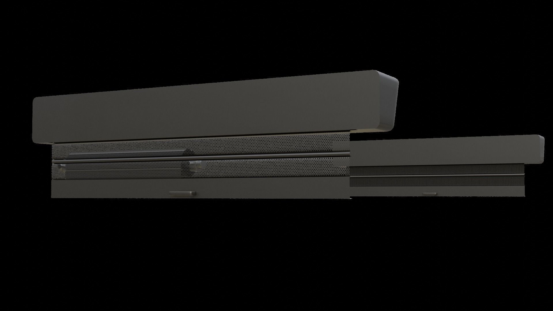 Roll Up Door Gate Store with SetBuild Options Low-poly 3D model_26