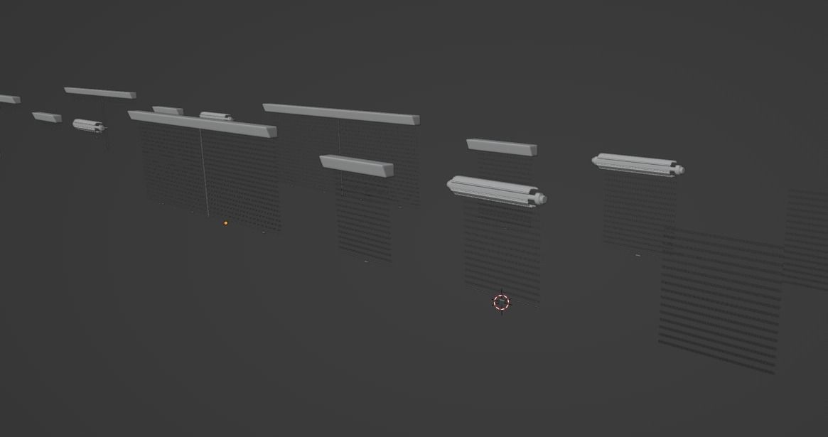 Roll Up Door Gate Store with SetBuild Options Low-poly 3D model_38