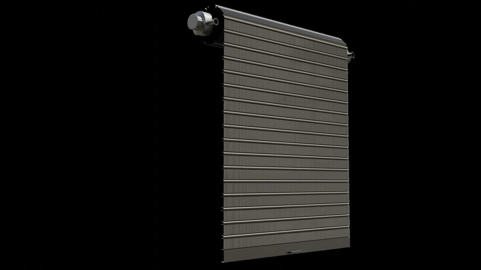 Roll Up Door Gate Store with SetBuild Options Low-poly 3D model_17