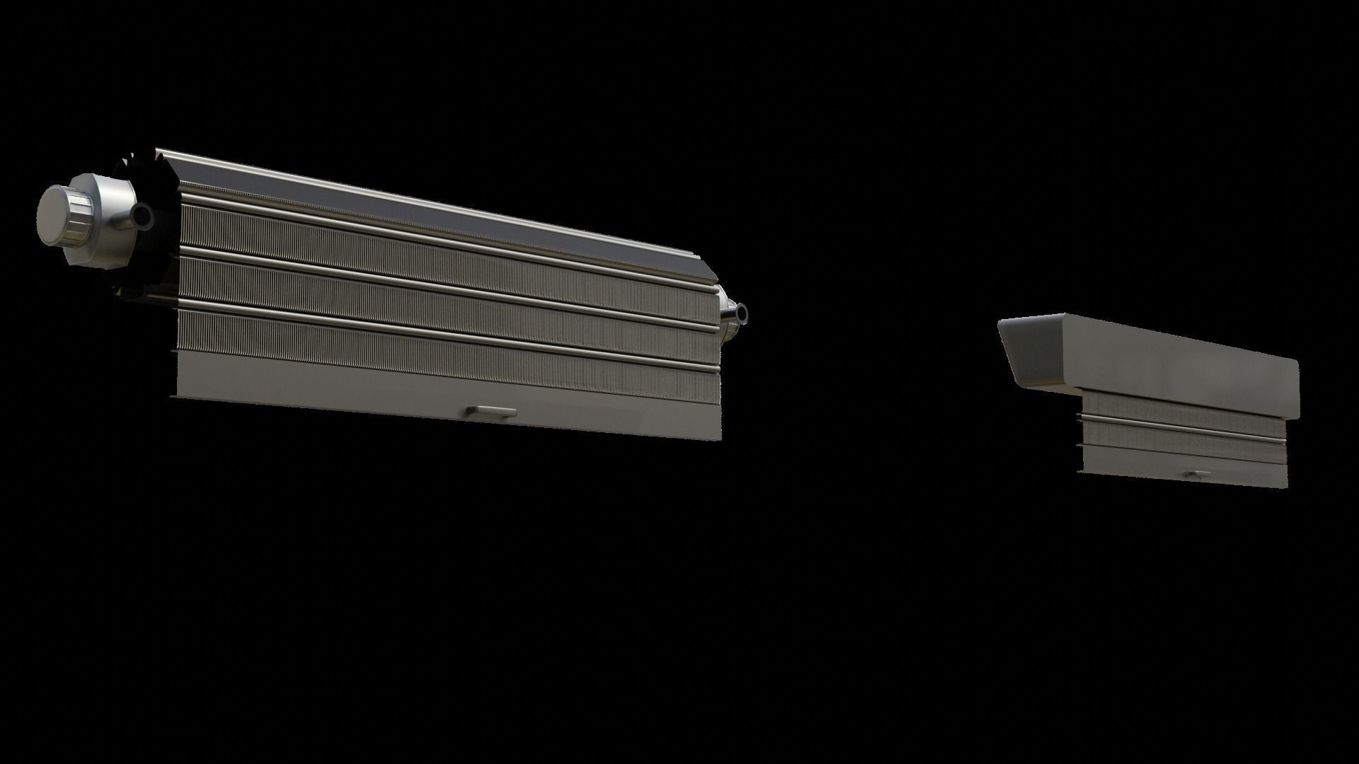 Roll Up Door Gate Store with SetBuild Options Low-poly 3D model_23