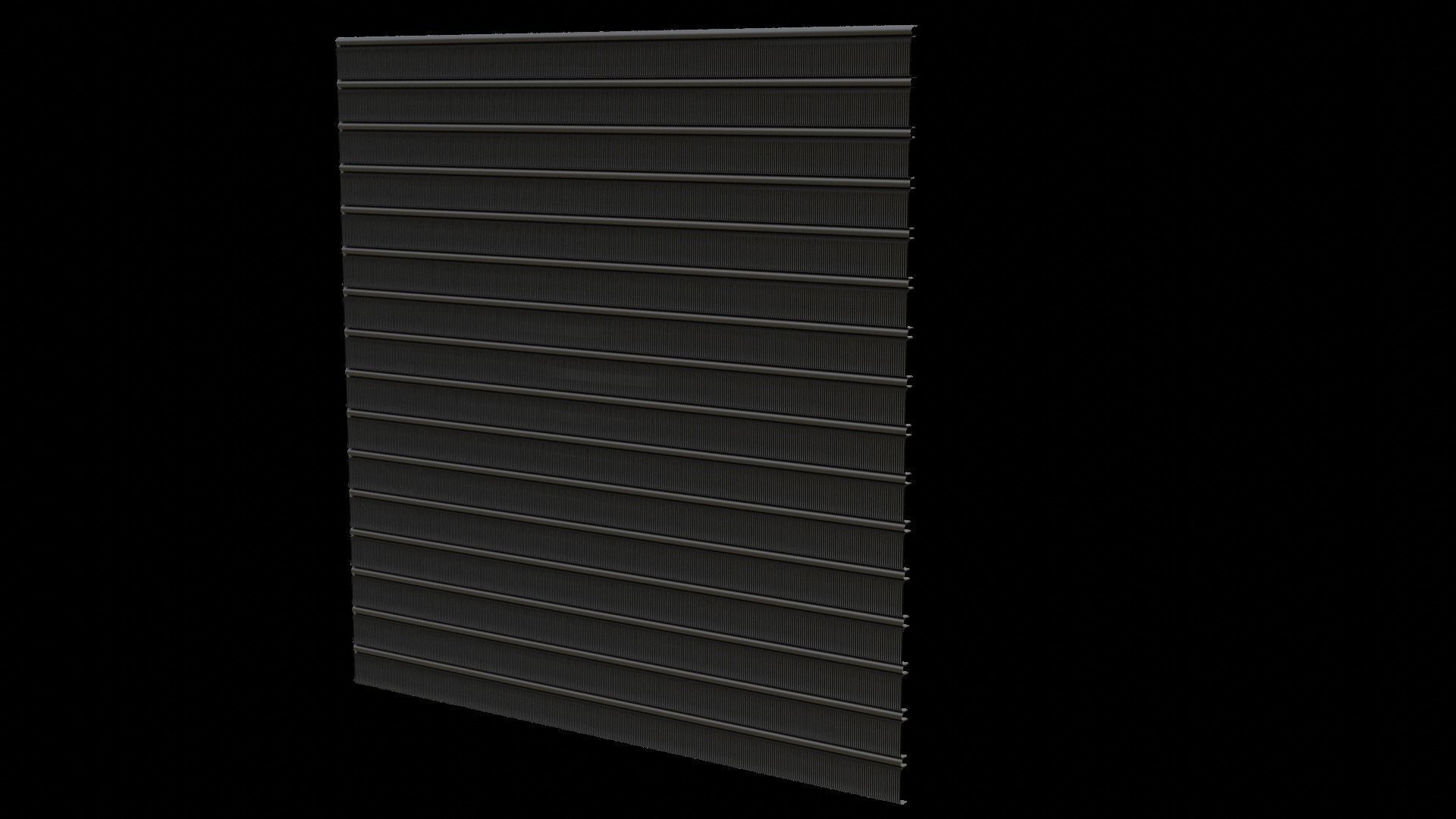 Roll Up Door Gate Store with SetBuild Options Low-poly 3D model_31