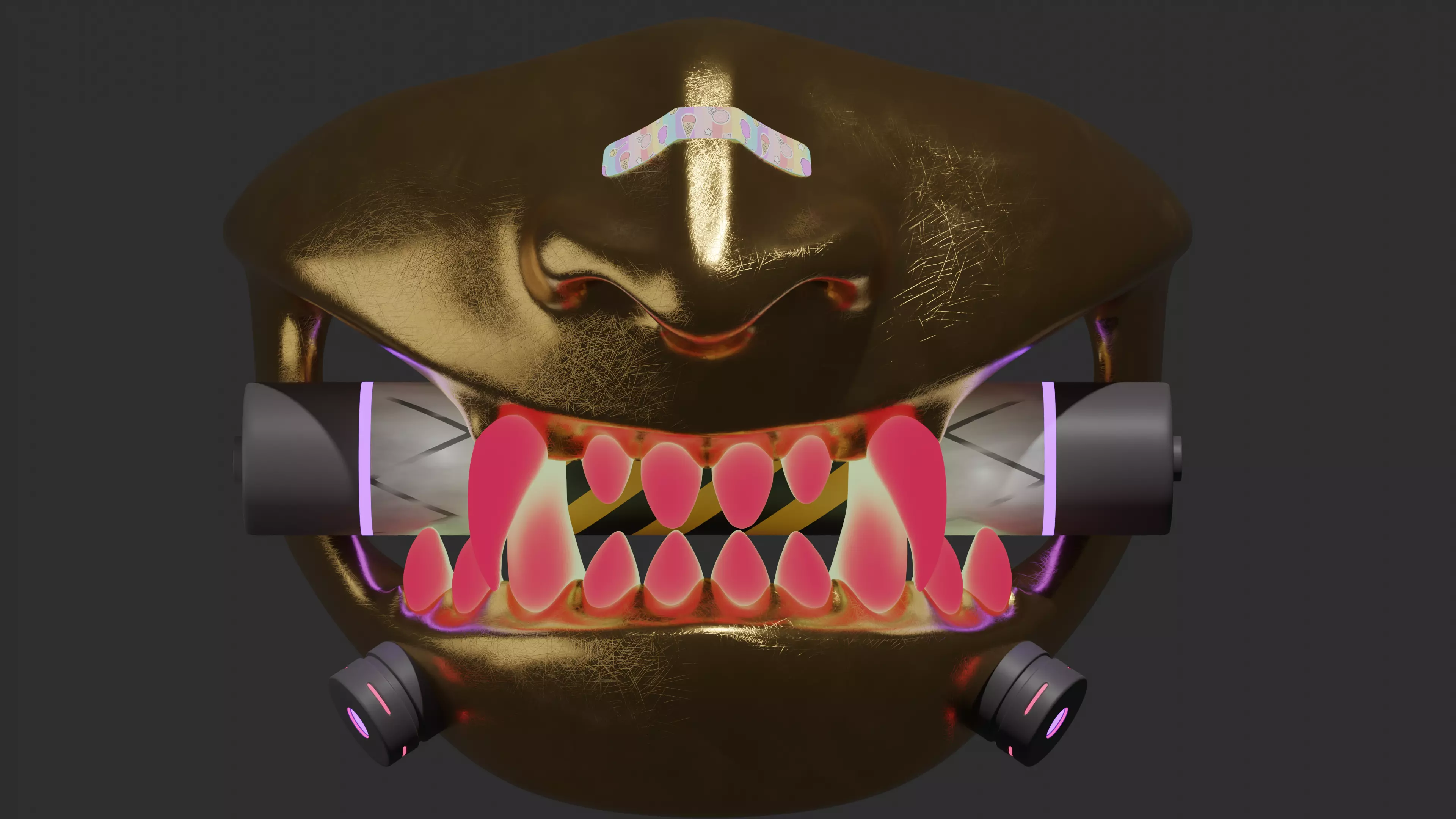 Oni Cyberpunk Mask 3D print model