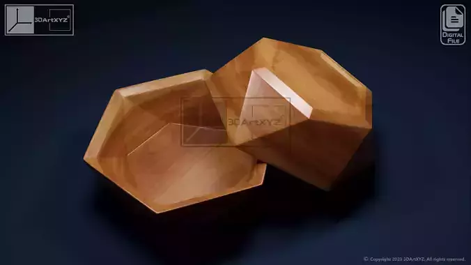 Hexagonal Bowl 2 - CNC Files for Wood