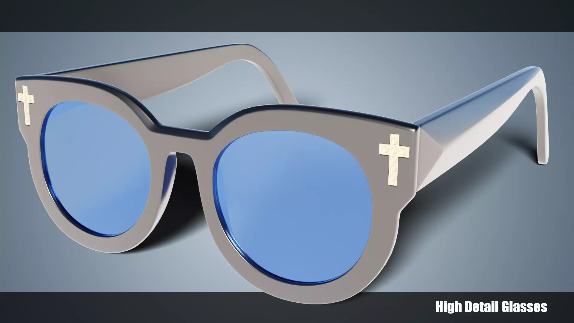 Glasses High Detail  3D model_0