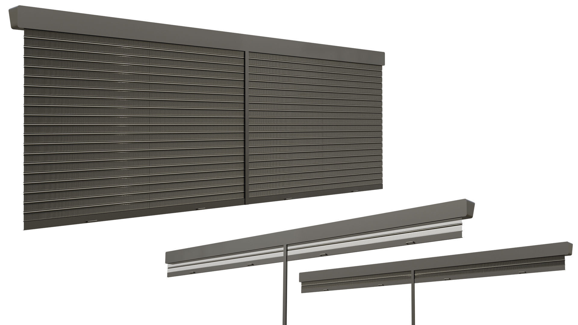 Roll UP Door Gate Pack 3D Model Collection_24