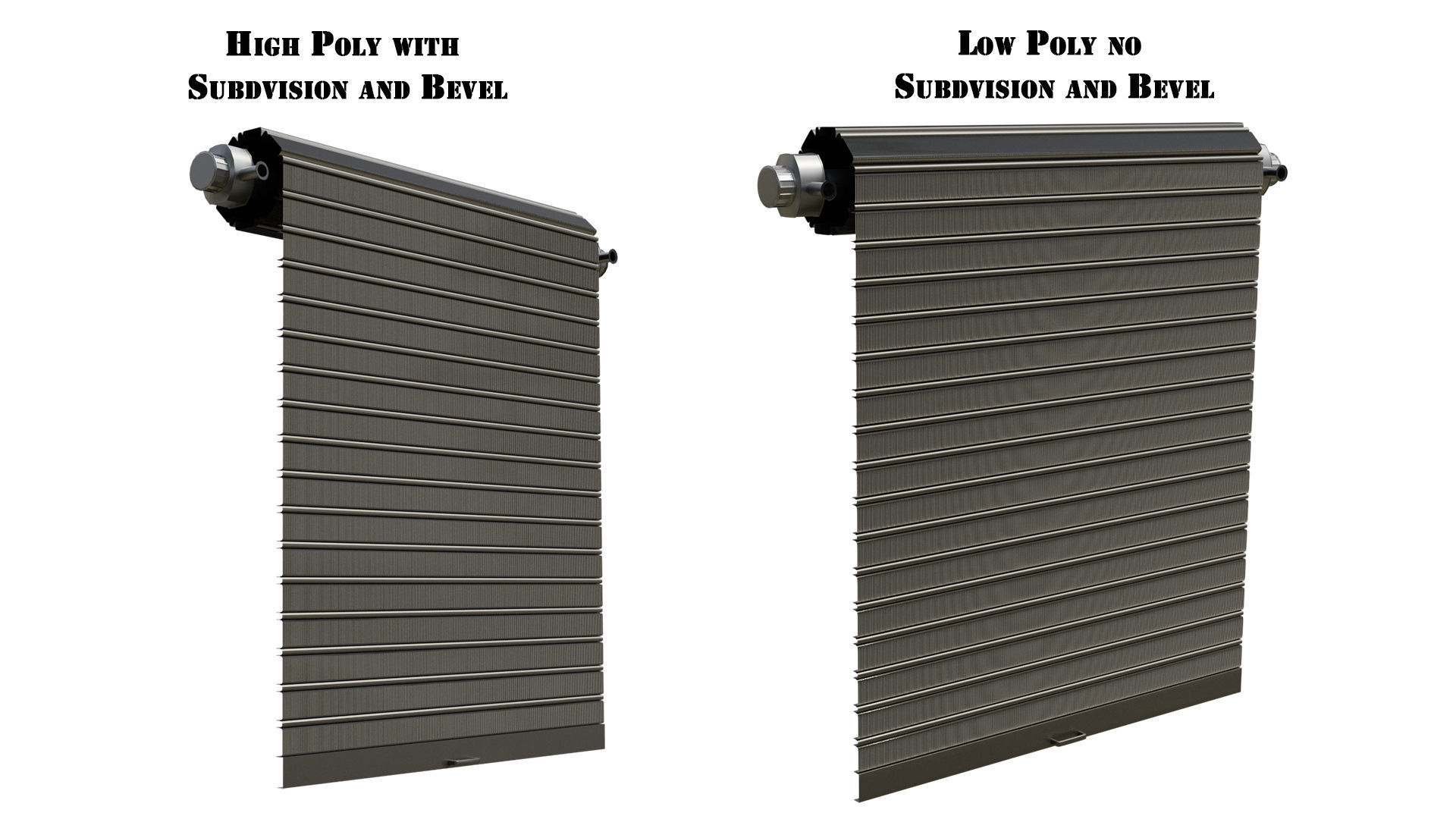 Roll UP Door Gate Pack 3D Model Collection_25