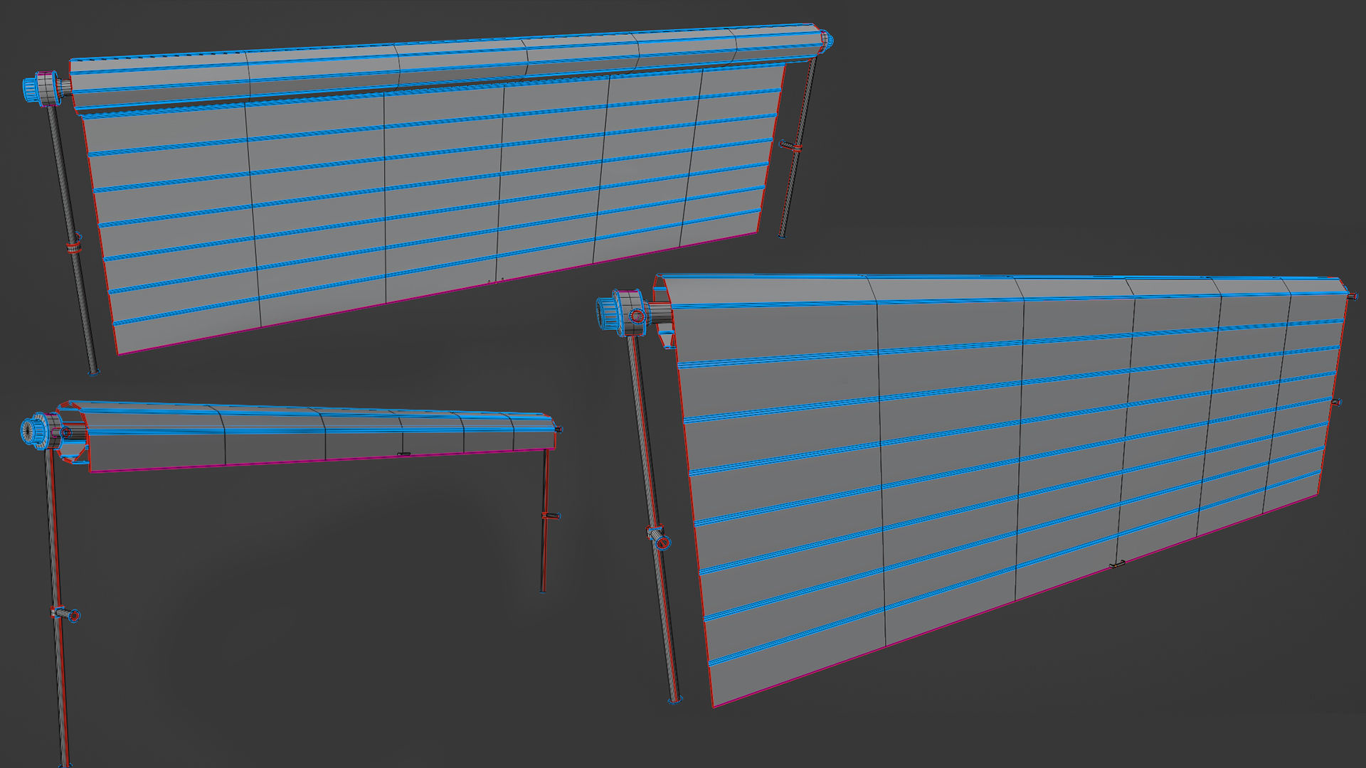 Roll UP Door Gate Pack 3D Model Collection_18