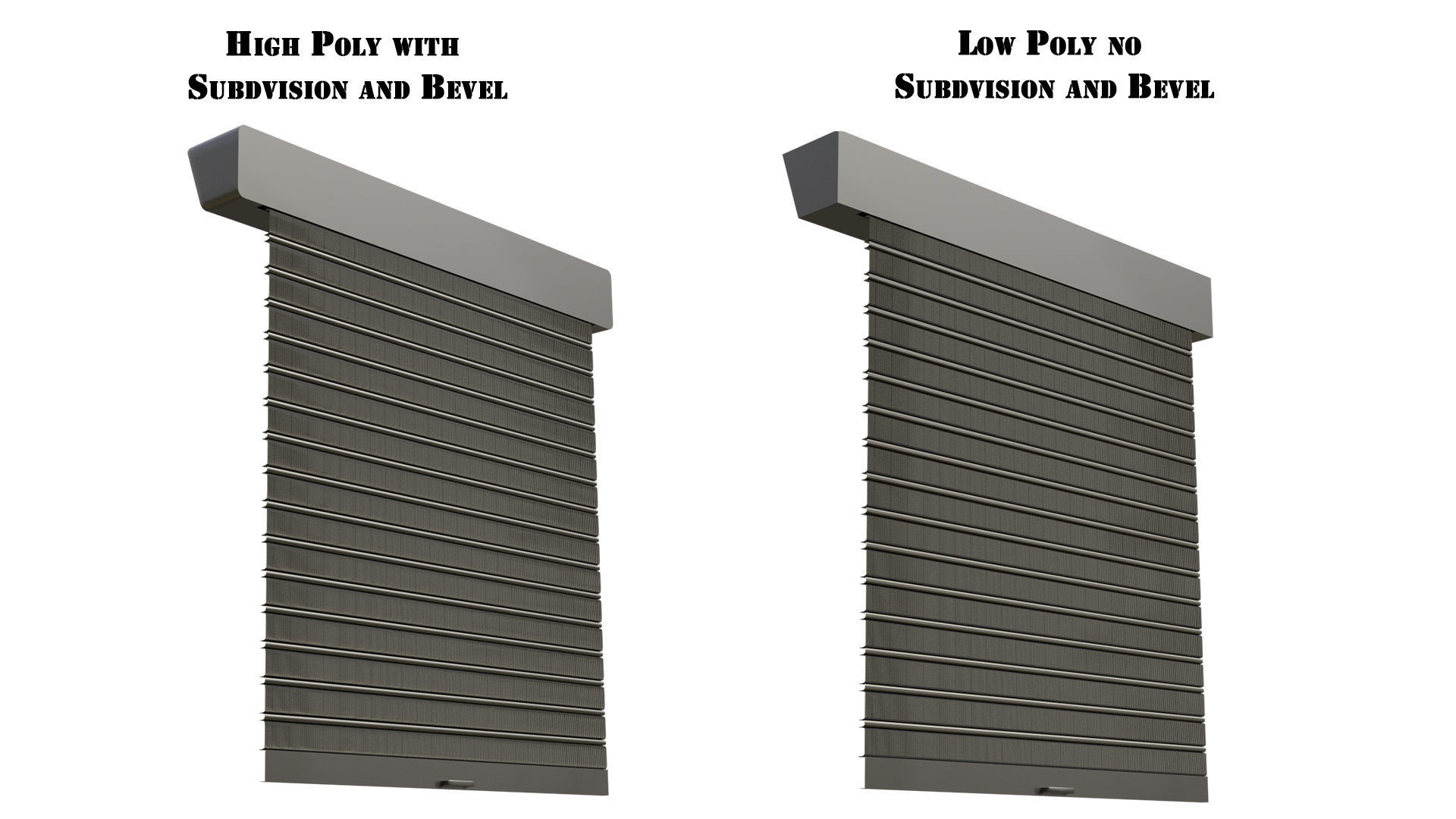 Roll UP Door Gate Pack 3D Model Collection_26