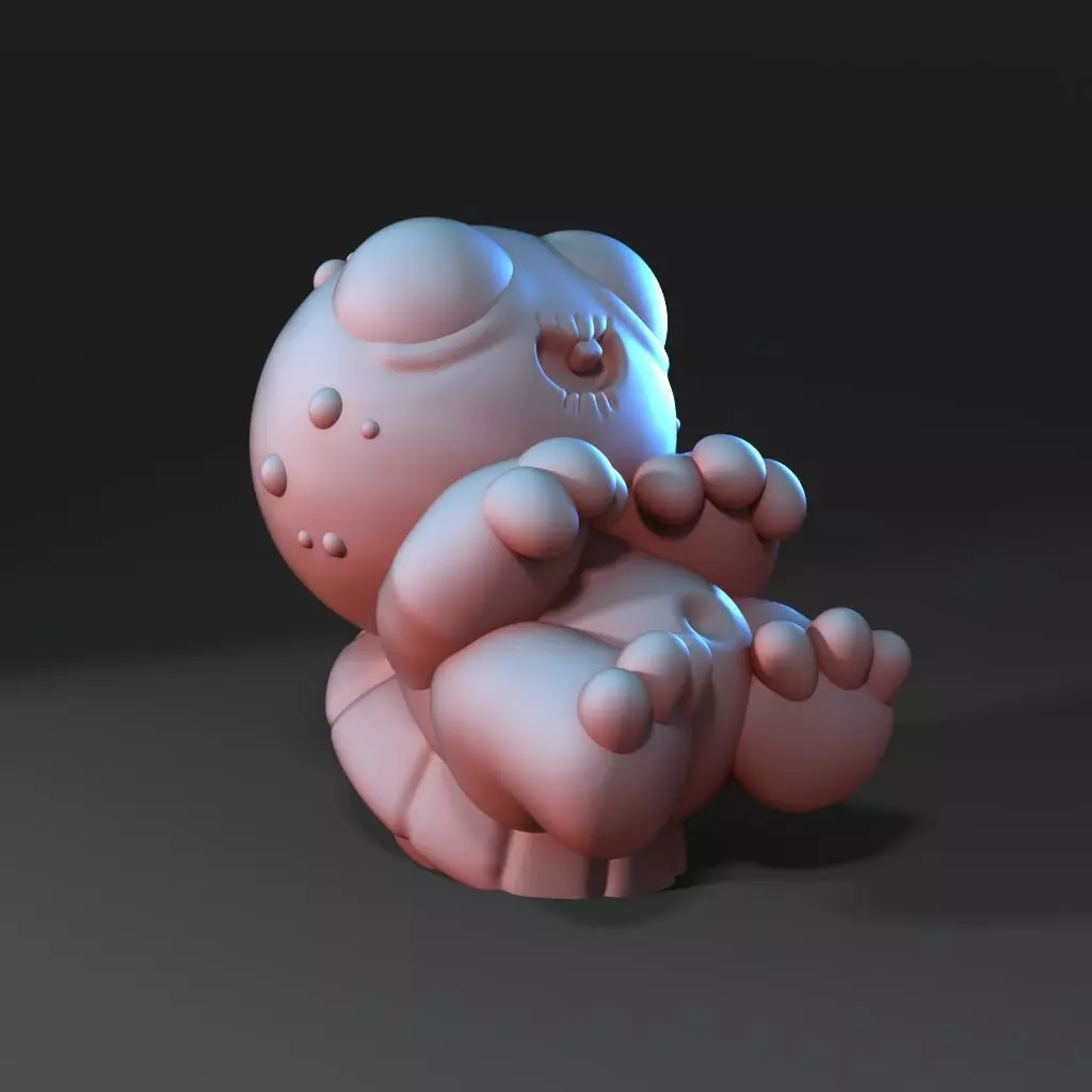 Morning Scribbles turttle fan art 3D print model_0