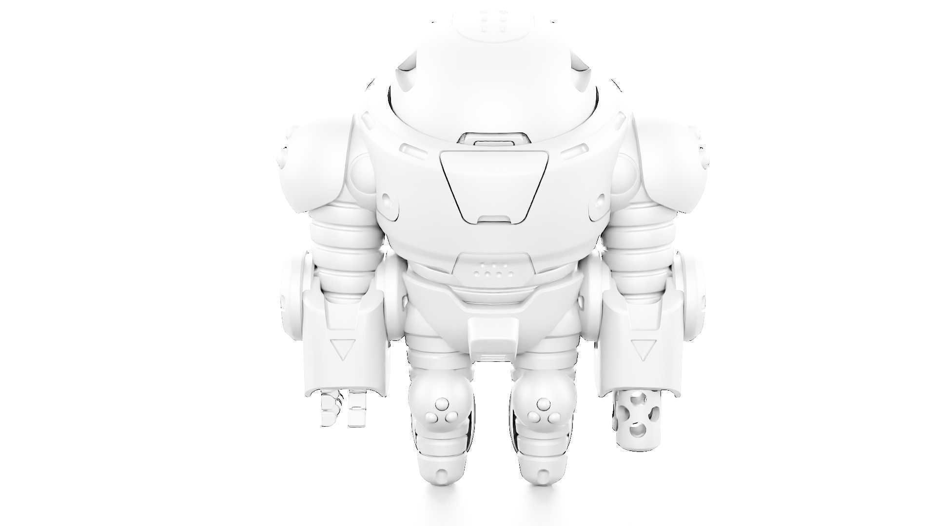 COMBAT TOY BOT RIGGED 3D model_34