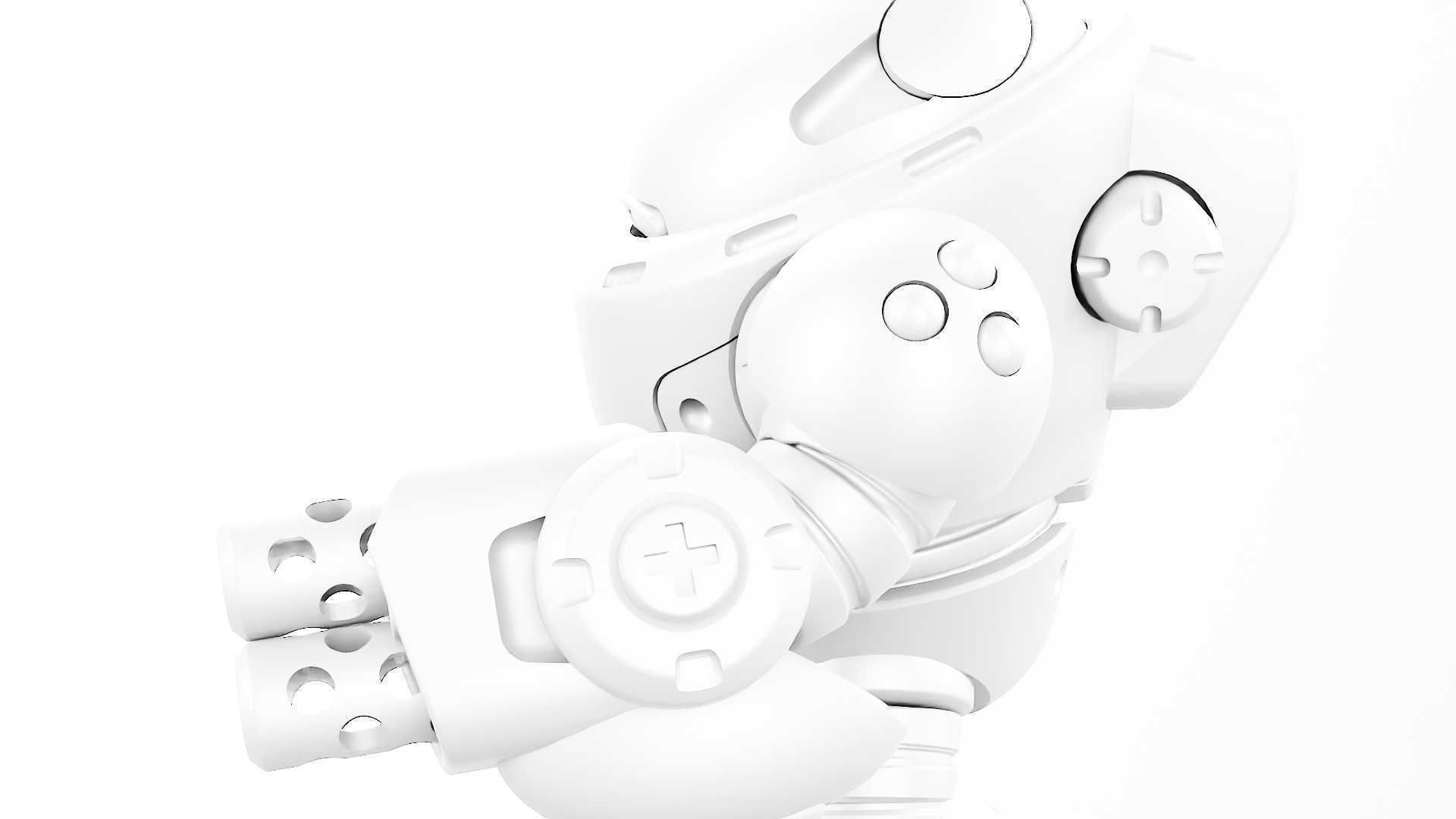 COMBAT TOY BOT RIGGED 3D model_31