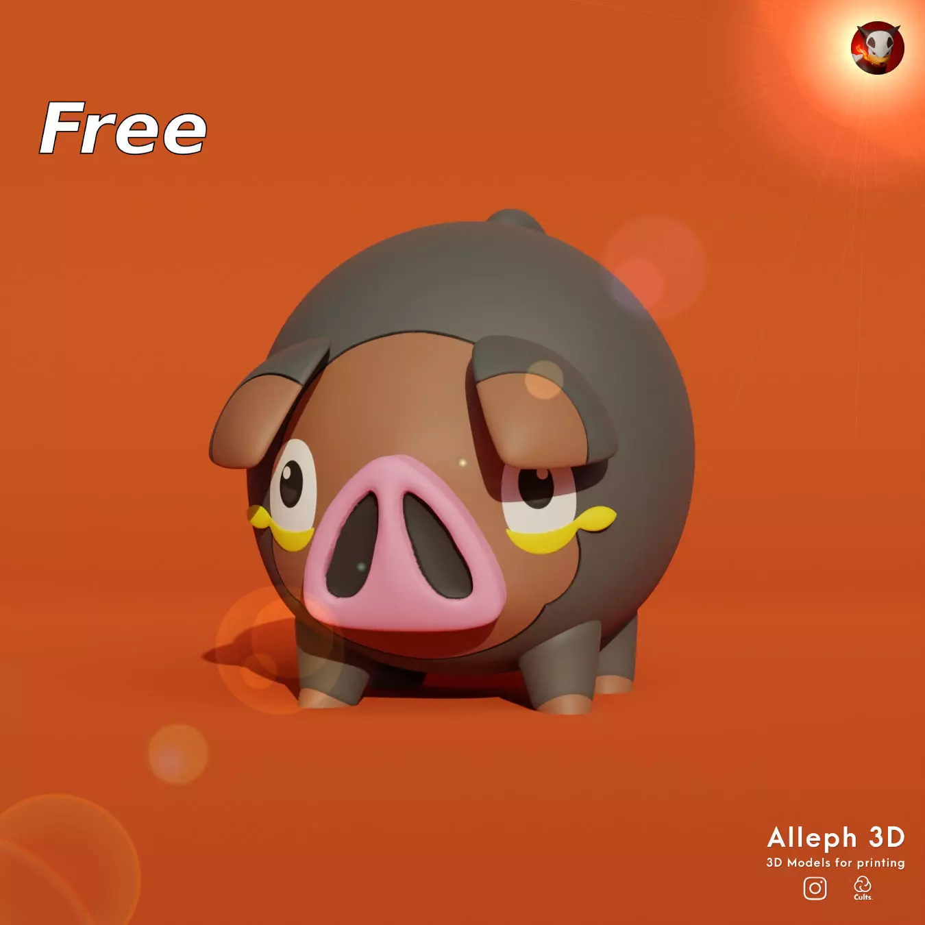 Free Pokemon lechonk  Free 3D print model_0