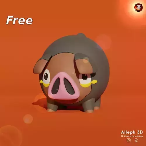 Free Pokemon lechonk  Free 3D print model