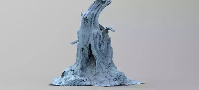 Medieval Hollow Tree 4 3D model