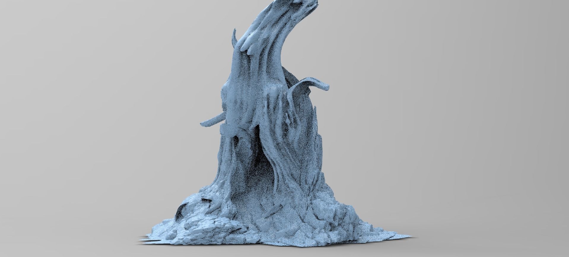 Medieval Hollow Tree 4 3D model_1