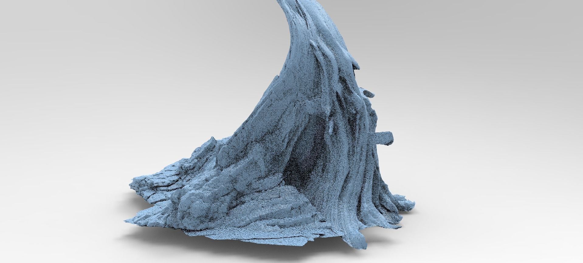 Medieval Witches Hollow Tree 2 3D model_1