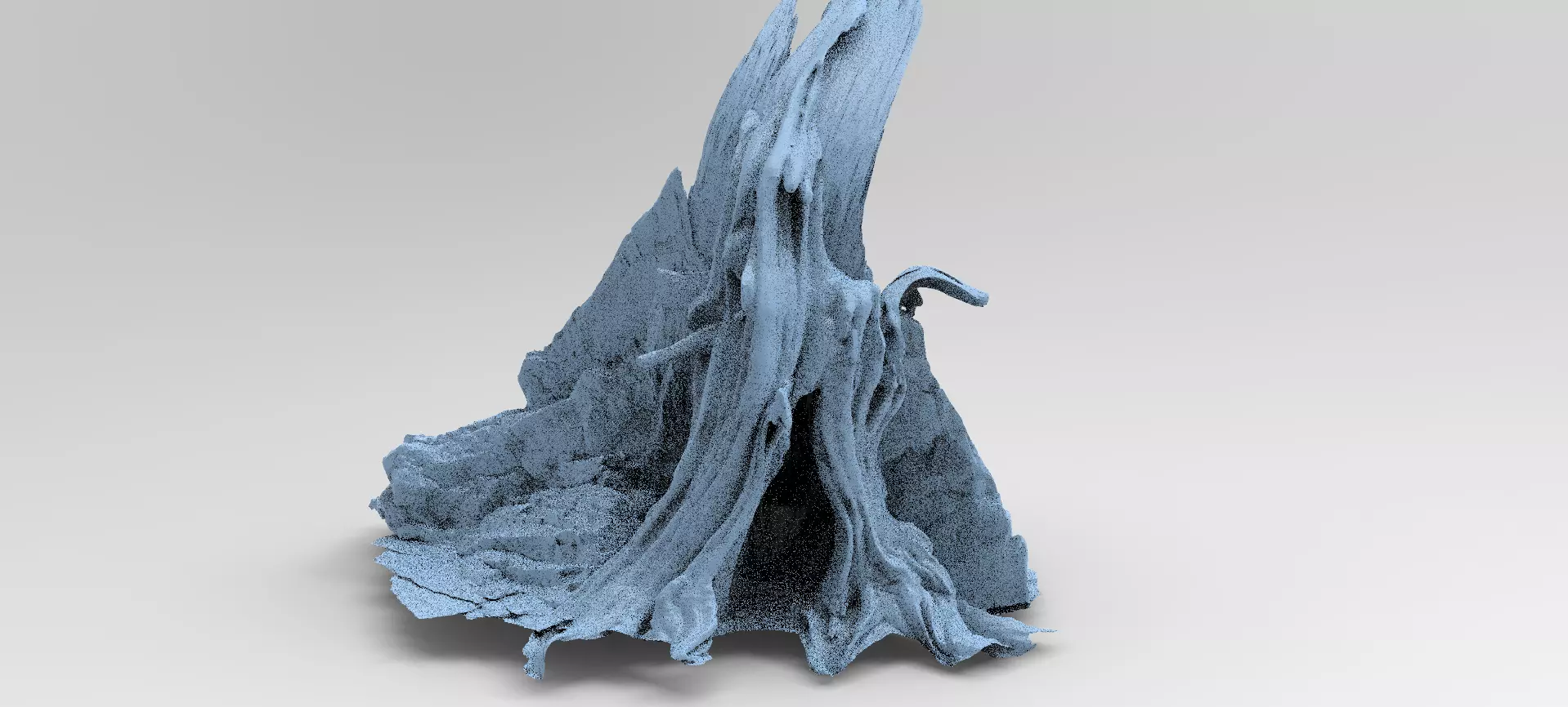 Medieval Witches Hollow Tree 2 3D model_0