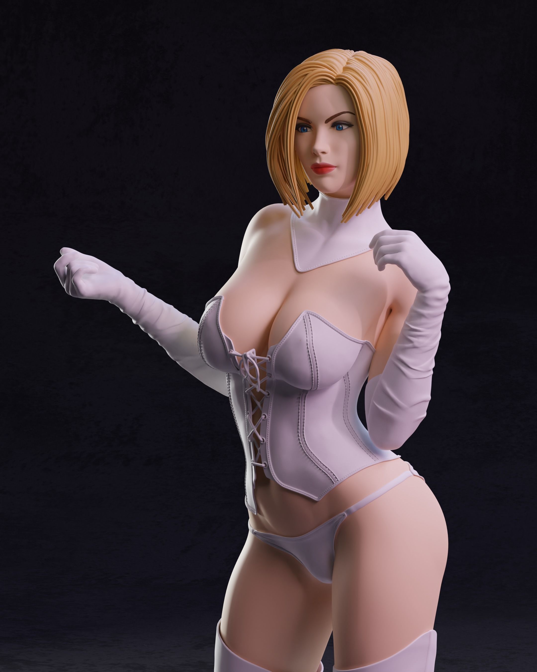 Emma Frost 3D print model_7