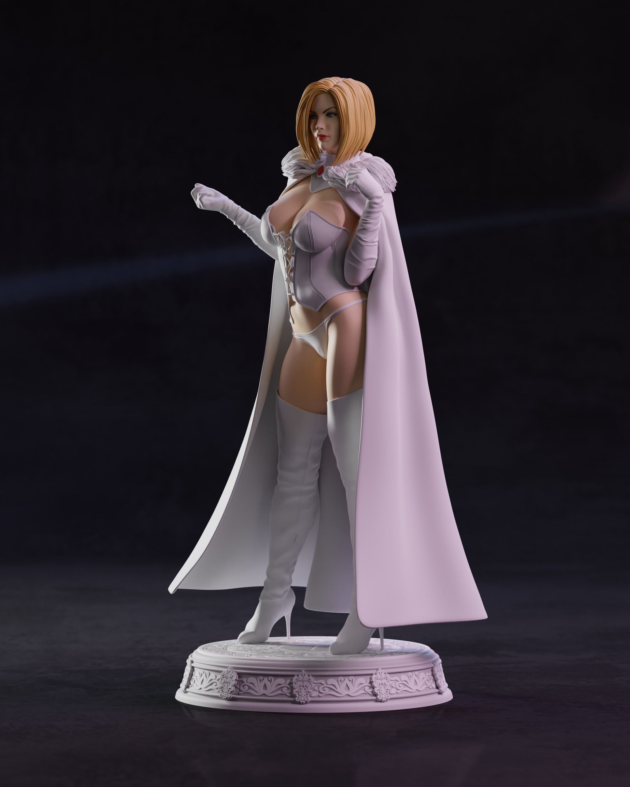 Emma Frost 3D print model_4