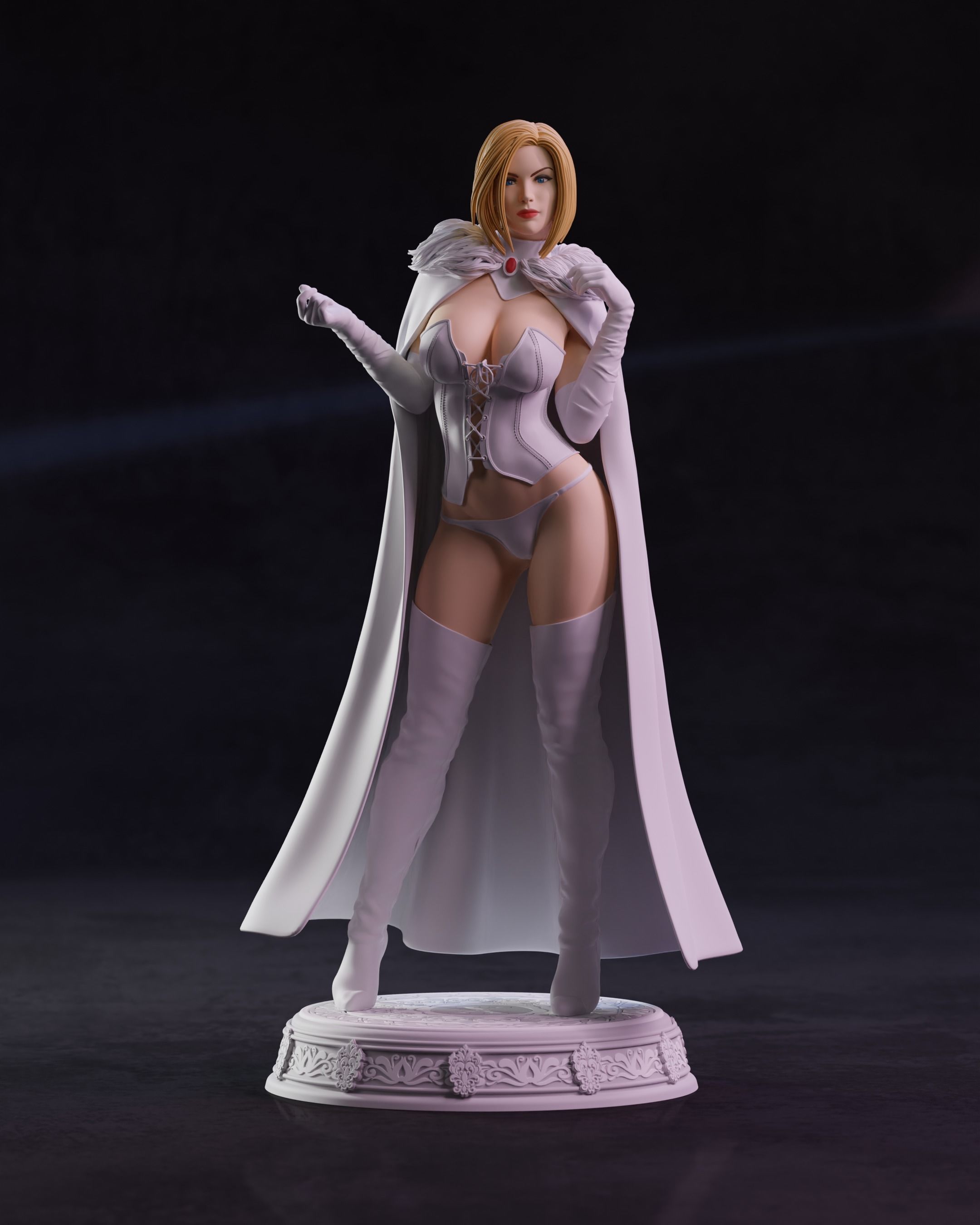Emma Frost 3D print model_3