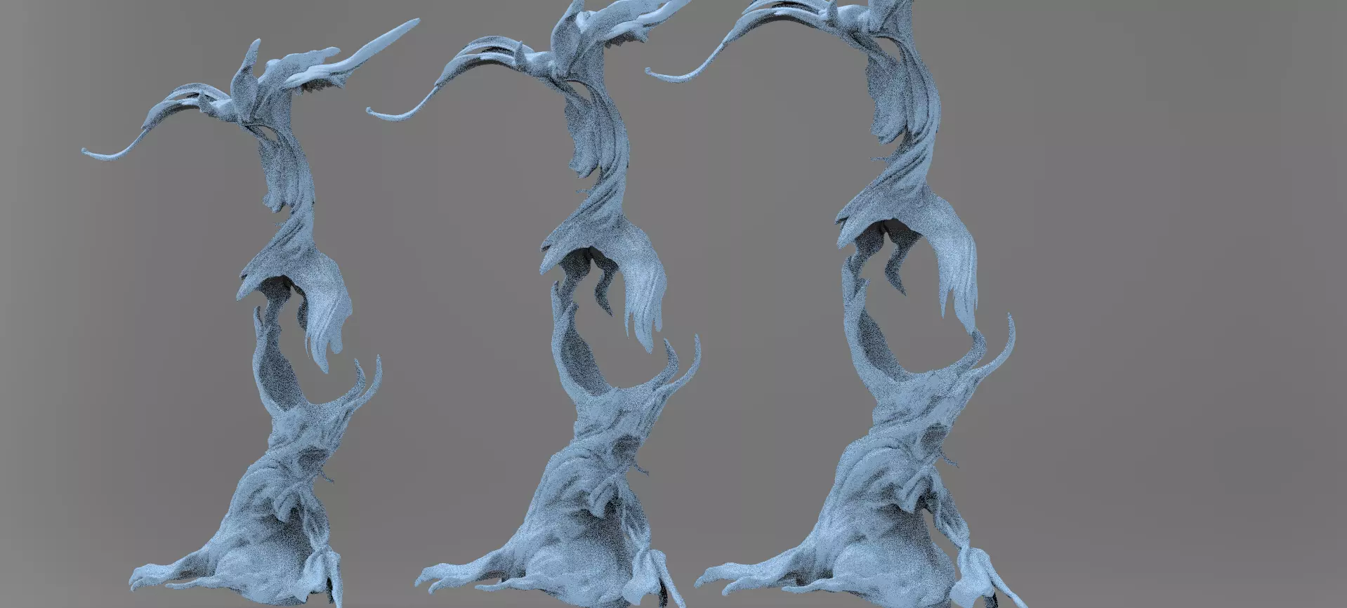 Dark Ages Claw Sculpted tree 1 3D model_0