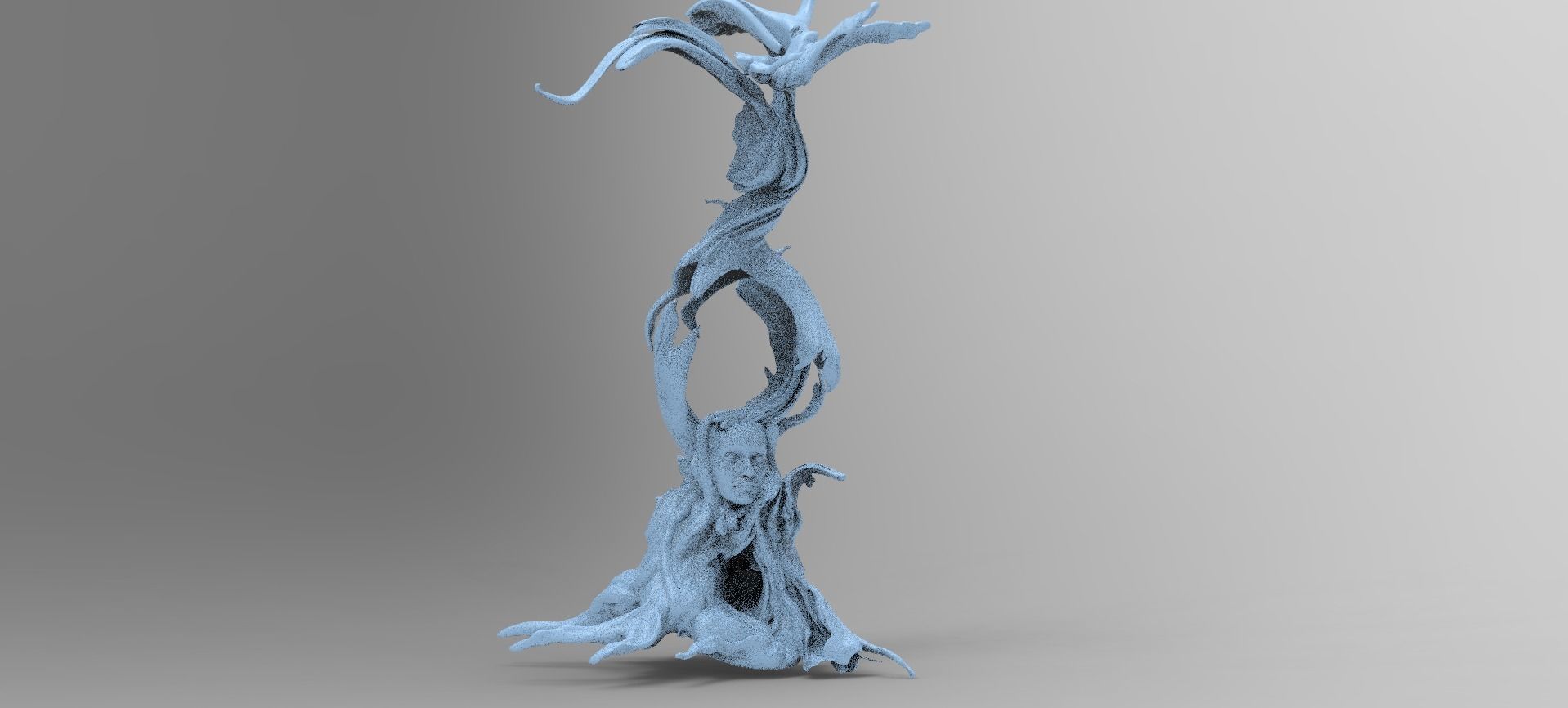 Dark Ages Claw Sculpted tree 1 3D model_3