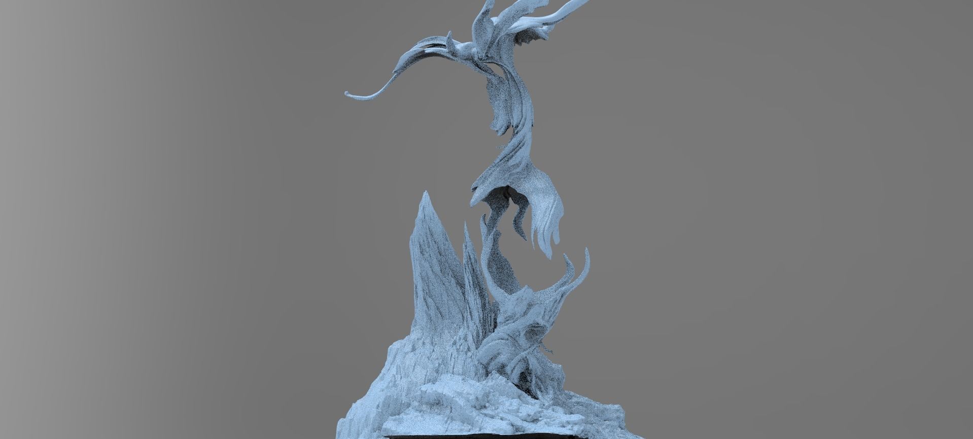 Dark Ages Claw Sculpted tree 2  3D model_1