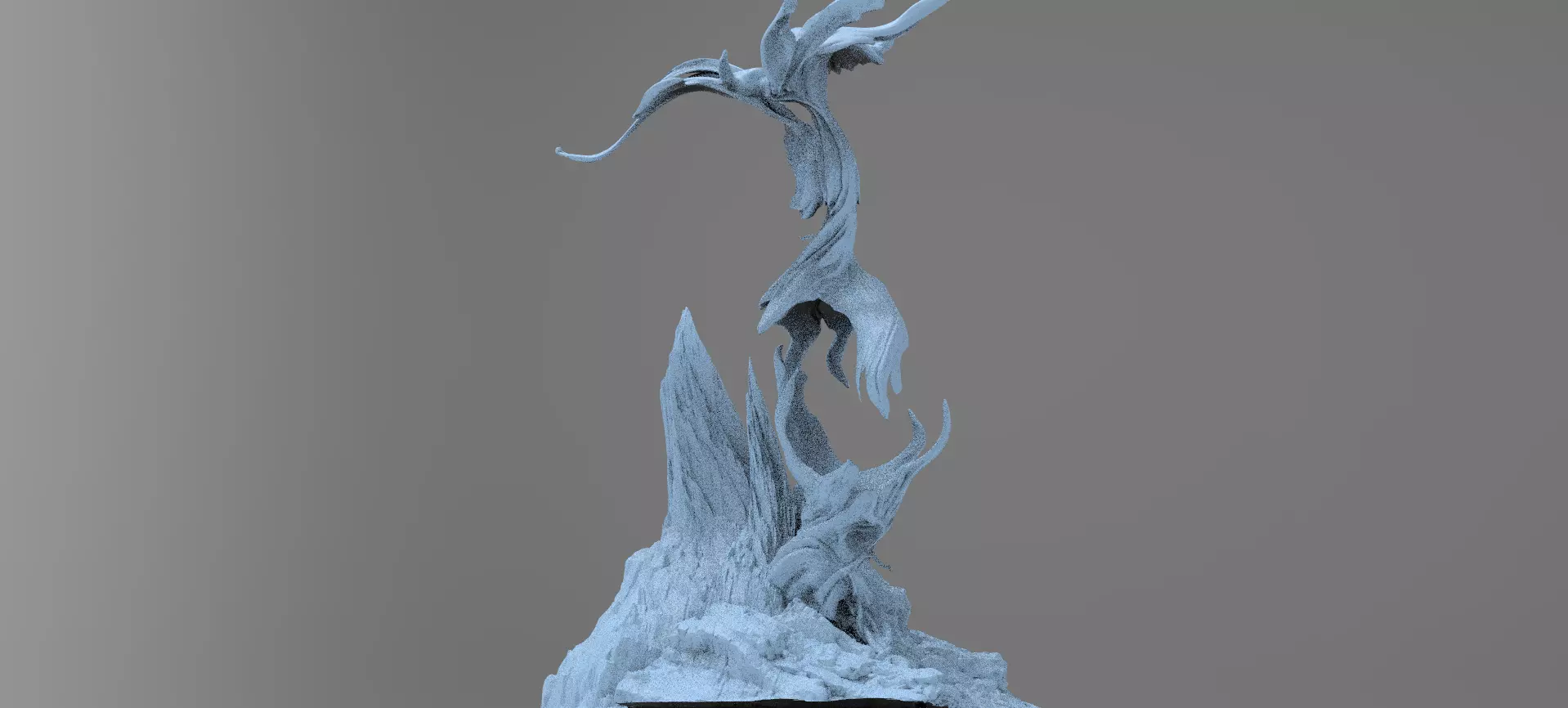 Dark Ages Claw Sculpted tree 2  3D model_0