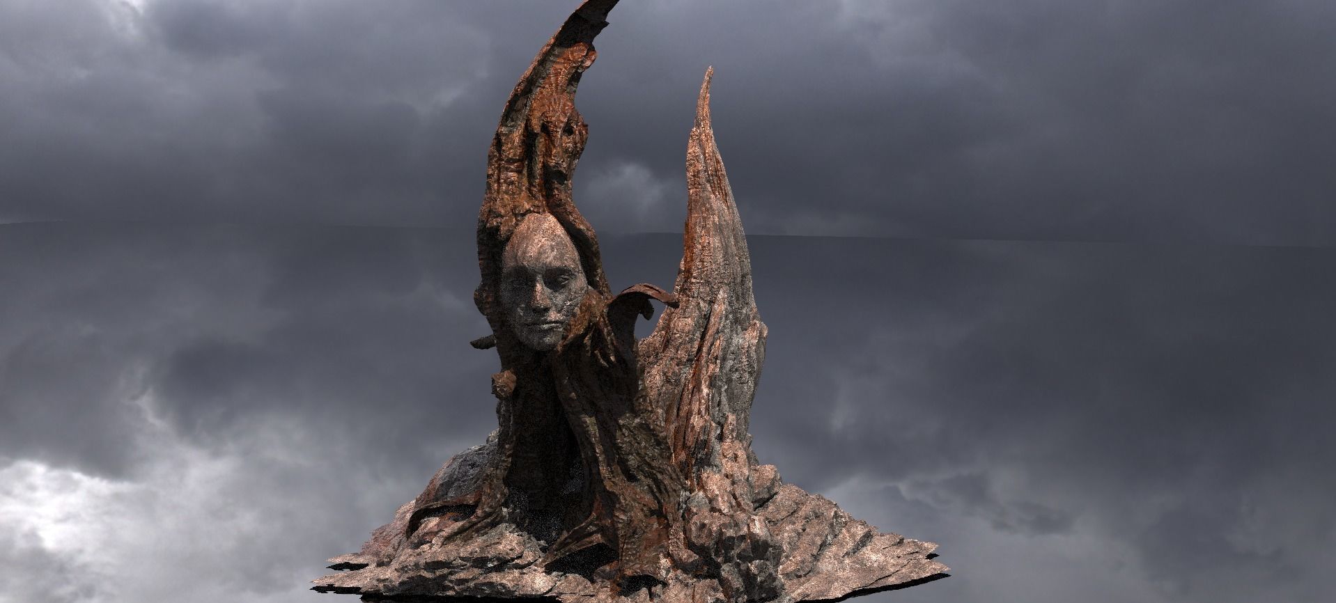 Medieval Witches Hollow Tree Tower 6  3D model_1