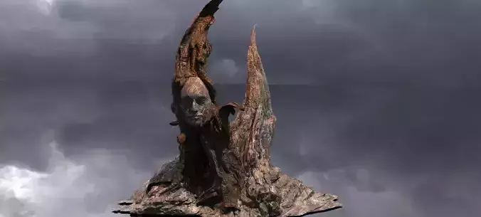 Medieval Witches Hollow Tree Tower 6  3D model