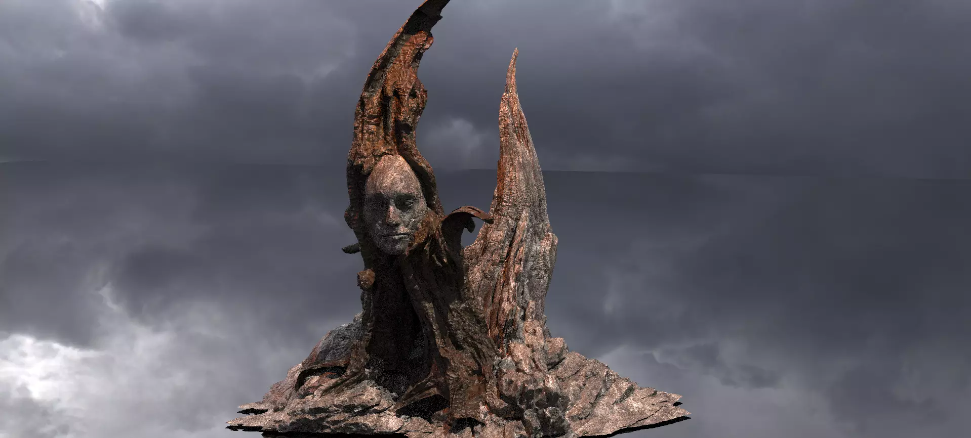 Medieval Witches Hollow Tree Tower 6  3D model_0