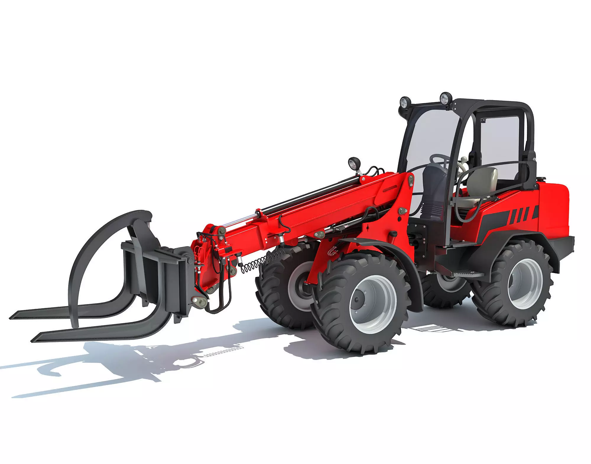 Telehandler Forklift 3D model