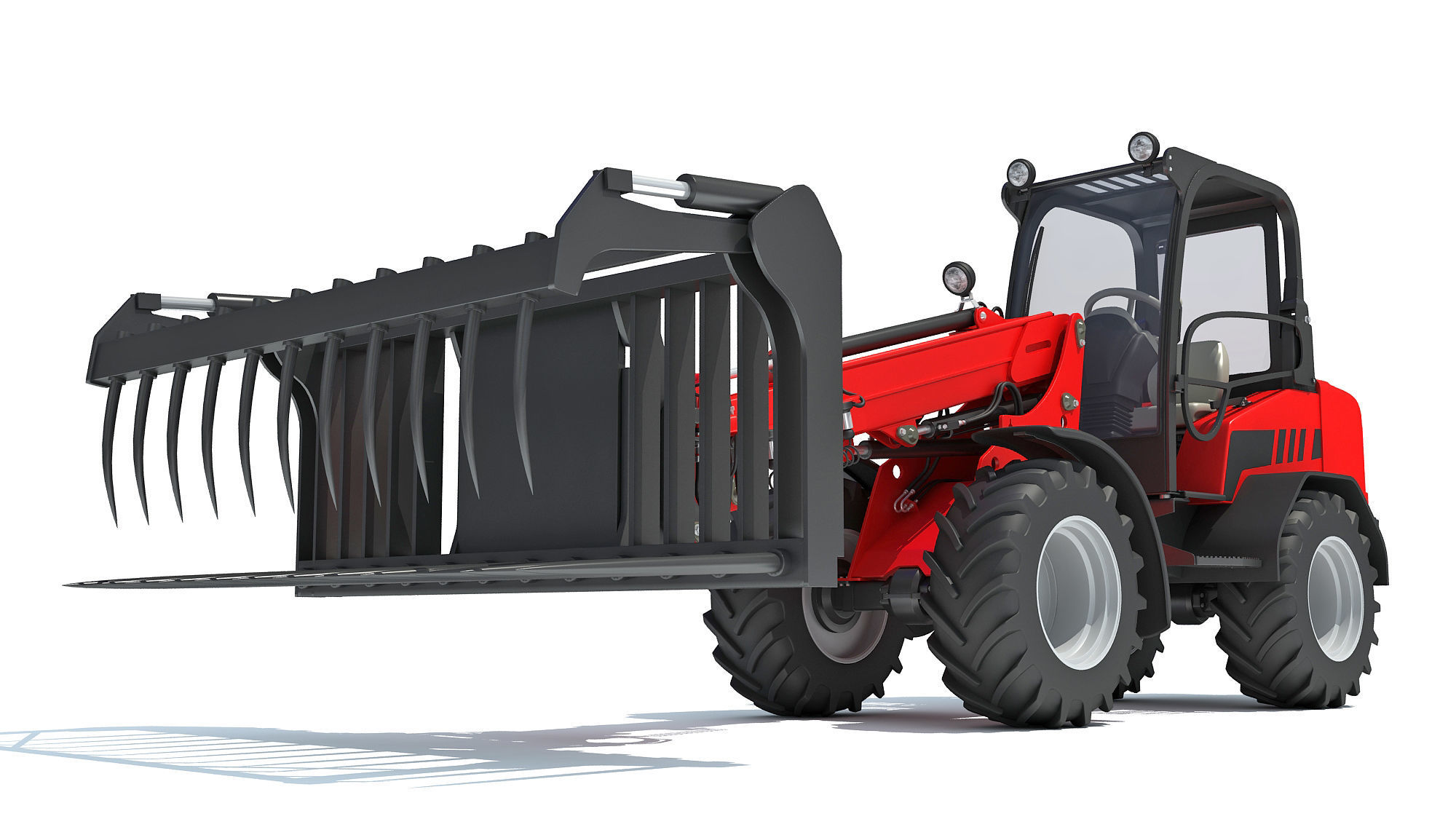 Telehandler Forklift 3D model_11