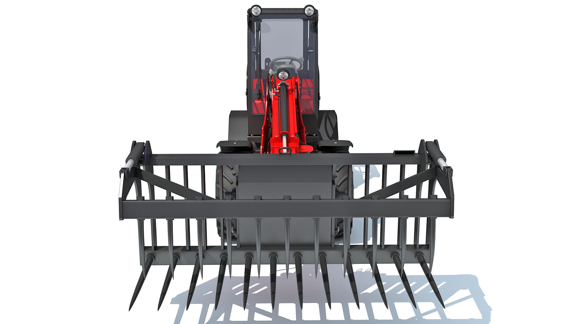 Telehandler Forklift 3D model_10